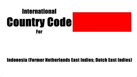 country code in indonesia